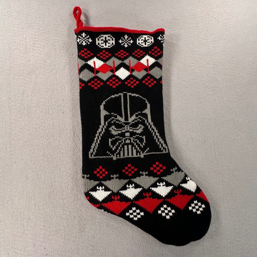 Star Wars Darth Vader Knit Xmas Christmas Stocking Fair Isle F245990